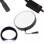 LED ap&scaron;vietimas mikroskopui &ndash; Reguliuojamas ry&scaron;kumas, Be&scaron;e&scaron;is ap&scaron;vietimas, 135 mm, AC 230V