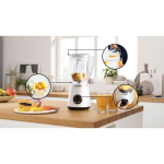 Blender VitaPower - BOSCH - MMB6141W - 1200 W - 30000 trs/min - 2 greičiai + turbo - 2 L dubuo - 4 nuimamieji peiliai - Baltas