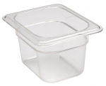 Konteineris Camwear GN 1/8 i&scaron; polikarbonato, Cambro, 1L, Permatomas, 161x132x(H)100mm