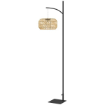 Saulės lempa Rattan IP44, geltona/juoda, Geltona