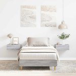 Lovos rėmas be čiužinio pilka 75x190 cm inžinerinė mediena