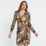 Moteri&scaron;ka leopardo ra&scaron;to suknelė, S/M dydis, Bodyflirt, S/M