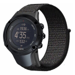 Skirta "Sunnto Ambit3/Ambit3 Peak" laikrodžio dirželiui Nailono sportinės kilpos laikrodžio dirželis - juodas Suunto Ambit 3