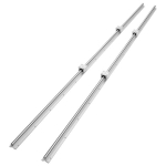 Vevor linijinis kreipiamasis bėgis SBR16, 2000mm 2vnt su slankikliais SBR16UU 4vnt