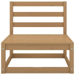 Vidurinė sodo sofos，Lauko sofa dalis, medaus ruda, pu&scaron;ies medienos masyvas CFE47000