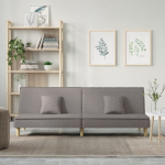 Dvivietė sofa-lova，Poilsio sofa, taupe spalvos, audinys CFE87503