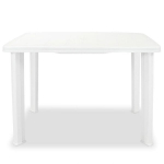 Sodo stalas，Lauko stalas, baltas, 101x68x72cm, plastikas CFE491167