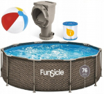 Karkasinis sodo baseinas su skimerio funkcija Summer Waves Rattan, 305 x 76 cm, 4792 l, su pompa