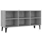 TV spintelė，TV staliukas su metalinėmis kojelėmis, pilka, 103,5x30x50cm CFE152418
