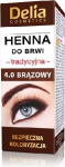 Antakių ir blakstienų dažai Delia Cosmetics Henna Traditional 2 g, 4.0 Brown