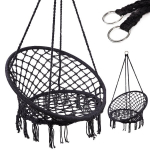 Pakabinamos sūpynės , juodos spalvos, 80cm, 150kg