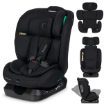 Automobilinė kėdutė su reguliuojama galvos atrama, montavimas diržais Lionelo Aart i-Size Black Carbon, 0-36 kg, 40-150 cm