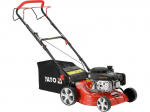 Benzininė vejapjovė savaeigė žolei pjauti LONCIN variklis 2.1kW 41cm 7 lygiai YT-85521 YATO