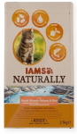 Iams Naturally suaugusioms katėms su &Scaron;iaurės Atlanto la&scaron;i&scaron;a ir ryžiais, 2.7 kg