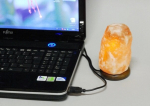 Himalajų druskos lempa su USB jungtimi