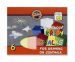 &Scaron;aligatvio kreida 6 spalvos - Koh-I-Noor