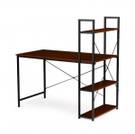 Ra&scaron;omasis stalas Modern Home, 120x64 cm, rudas/juodas