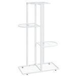 Stovas augalams, 4 lentynos, 43x22x76 cm, baltas