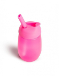 Gertuvė su &scaron;iaudeliu Munchkin Simple Clean, rožinė