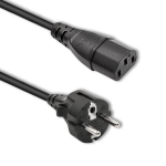 Įkroviklis ne&scaron;iojamam kompiuteriui QOLTEC 50365 Maitinimo kabelis SCHUKO į IEC C13 1.8m 16A 250V~ PVC izoliacija