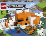 LEGO&reg; 21178 Minecraft Lapės prieglauda, Namų kūrimo žaislas, Vaikai nuo 8 metų, Rinkinys su zombių figūrėlėmis, Gyvūnai