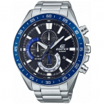 Vyri&scaron;kas laikrodis Casio Edifice 49mm, sidabro/mėlynos/juodos spalvos