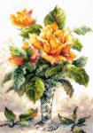 Siuvinėjimo rinkinys Magic Needle Yellow Roses 40-79
