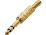 6.3mm ki&scaron;tukas stereo - Auksinis