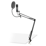 VONYX CMS320B studijinis mikrofonas su stovu, USB, Echo