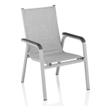 Lauko kėdė Kettler Basic Plus Padded, &scaron;viesiai pilka