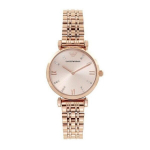 Eleganti&scaron;kas moteri&scaron;kas laikrodis Emporio Armani Gianni T-Bar rožinis auksas
