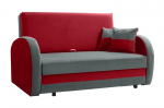 Miegamasis fotelis LOLA II, raudona/pilka
