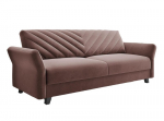 Trivietė sofa - lova Rona, rožinė