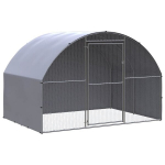 vidaXL lauko narvas vi&scaron;čiukams, 3x2x2 m, Sidabro