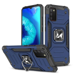 Apsauginis dėklas su magnetiniu laikikliu Samsung Galaxy A03s, mėlynas