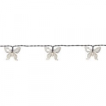 Papillon &scaron;viesos grandinėlė su saulės kolektoriumi, 15LED, 2,8m