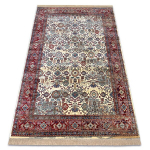 Kilimas WINDSOR 22993 Ornamentas, i&scaron;skalbtas, kutai dramblio kaulo / raudona