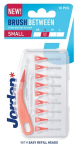 Jordan tarpdančių &scaron;epetėliai Brush Between S, 0,5mm, 10vnt.