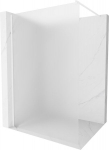 Walk-in du&scaron;o sienelė Mexen Kioto, white/matinis stiklas, 70,80,90,100,110,120x200 cm