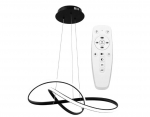 Pakabinamas lubinis &scaron;viestuvas LED APP395-CP Black + nuotolinio valdymo pultas