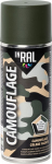 INRAL Camouflage RAL9021, Bronzinė žalia, matinė, 400ml lauko dažai
