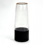 Vaza stiklinė, 25x10 cm