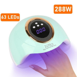 LIVMAN SUN C3 su UV LED manikiūrui ir pedikiūrui &ndash; su nuimamu pagrindu, 288W, 63LED