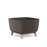 Kvadratinis vazonas su kojelėmis 27cm