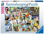 Dėlionė gyvūnai Ravensburger 17322, 1000 d.