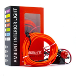 LED &scaron;viesos juostelė automobilio dekoravimui EinParts12V, 3m, raudona