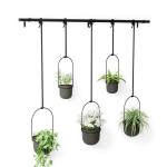 Pakabinamų vazonų rinkinys Triflora black 5