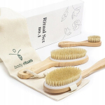 Sauso masažo &scaron;epečių rinkinys BodyRituals, 3 vnt.