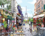 Tapyba pagal skaicius TM Varvikas Paris in Spring MG2206e 40x50 cm
