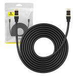 Auk&scaron;tos spartos Ethernet kabelis RJ45 Cat.8 40Gbps 8m, juodas